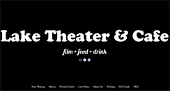 Desktop Screenshot of laketheatercafe.com