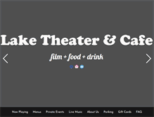 Tablet Screenshot of laketheatercafe.com